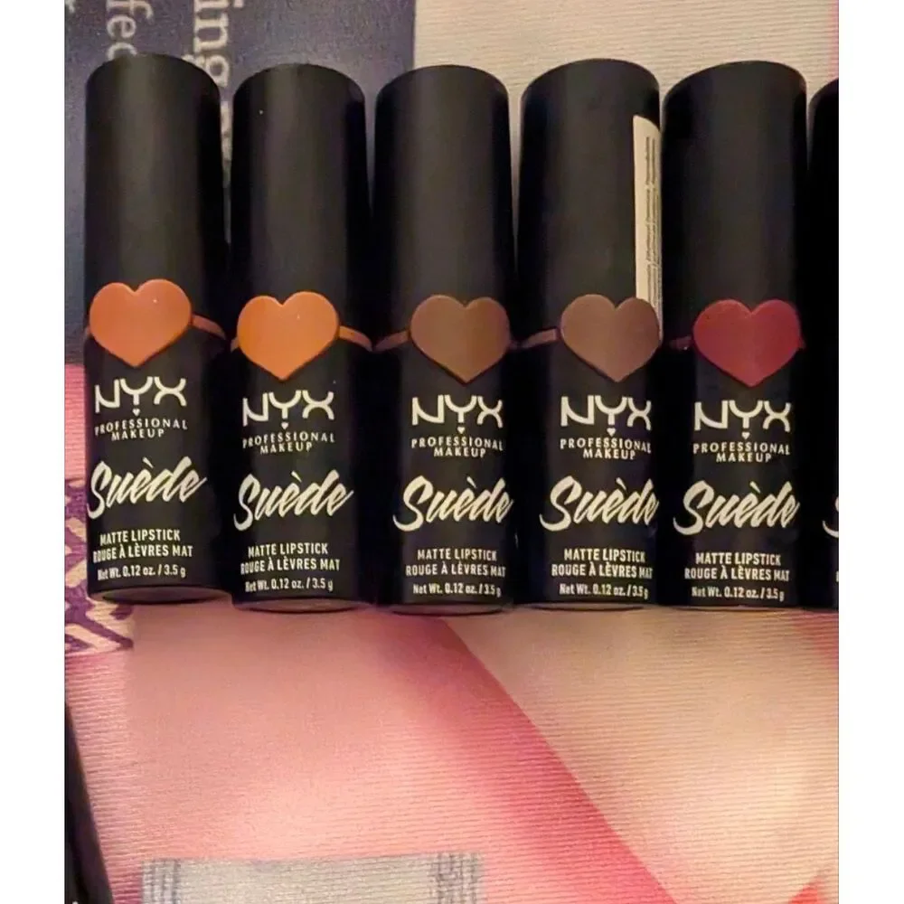 NYX Suede Matte Satin Lipstick Set 16 Colors Assorted Women Makeup New